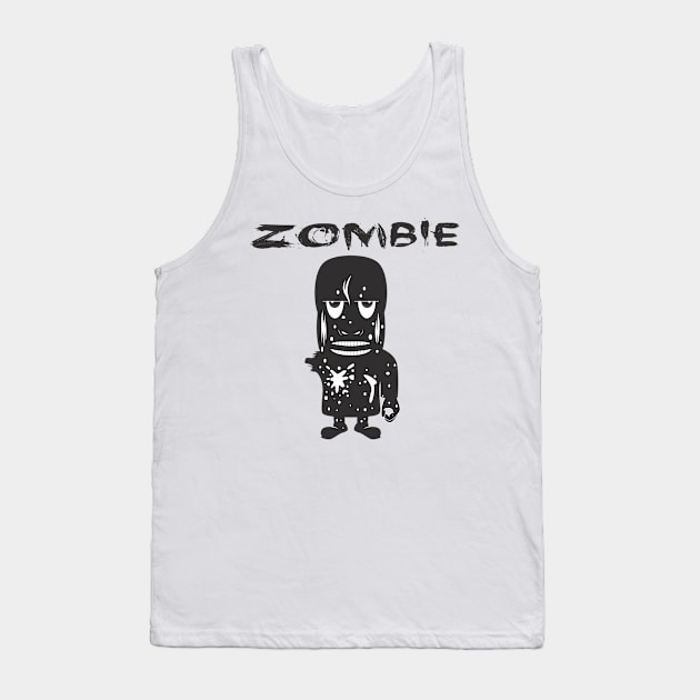 Zombie Tank Top by Silemhaf